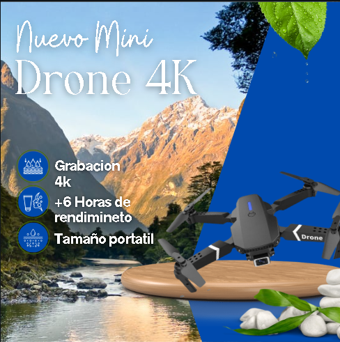 Mini Dron 4k E88 Camara Frontal